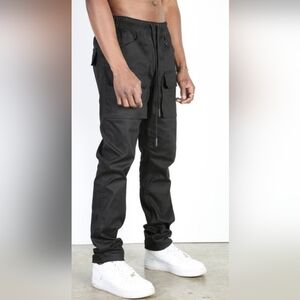 Men's Versatile Black Cargo Pants